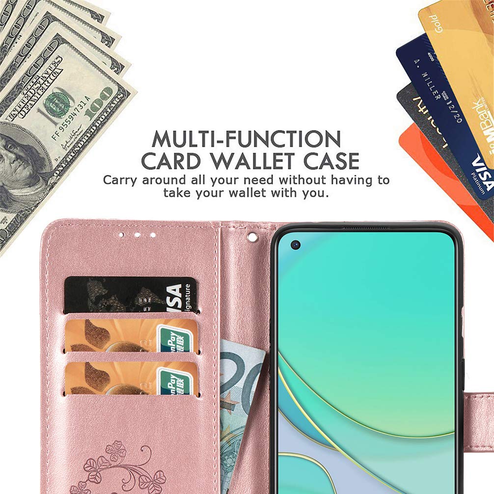 Custodia Portafoglio Con Fiori In Rilievo Per Xiaomi Poco X5 Pro 5G, Cover Con Slot Carte E Supporto, Magnetica, Oro - copertina