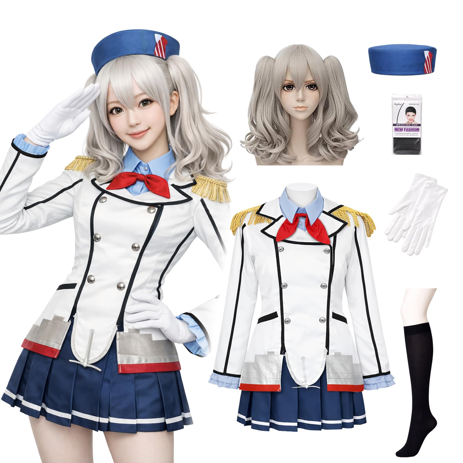Amazon.co.jp: [milky time] ウィッグ付き 艦隊これくしょん 鹿島