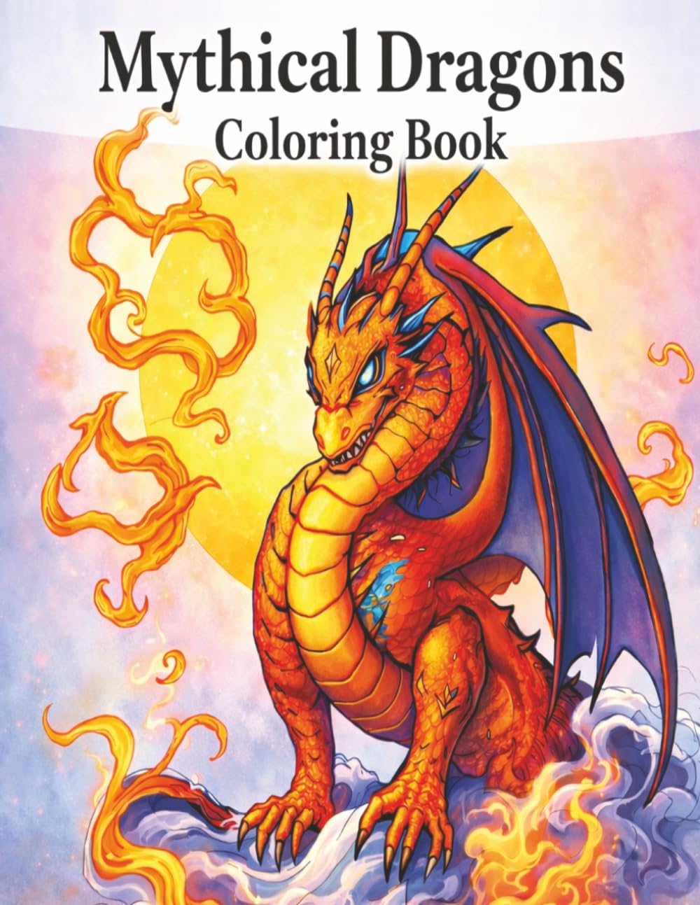 Mythical Dragons Coloring Book: Whimsical Manga-Style Dragons and Legendary Creatures