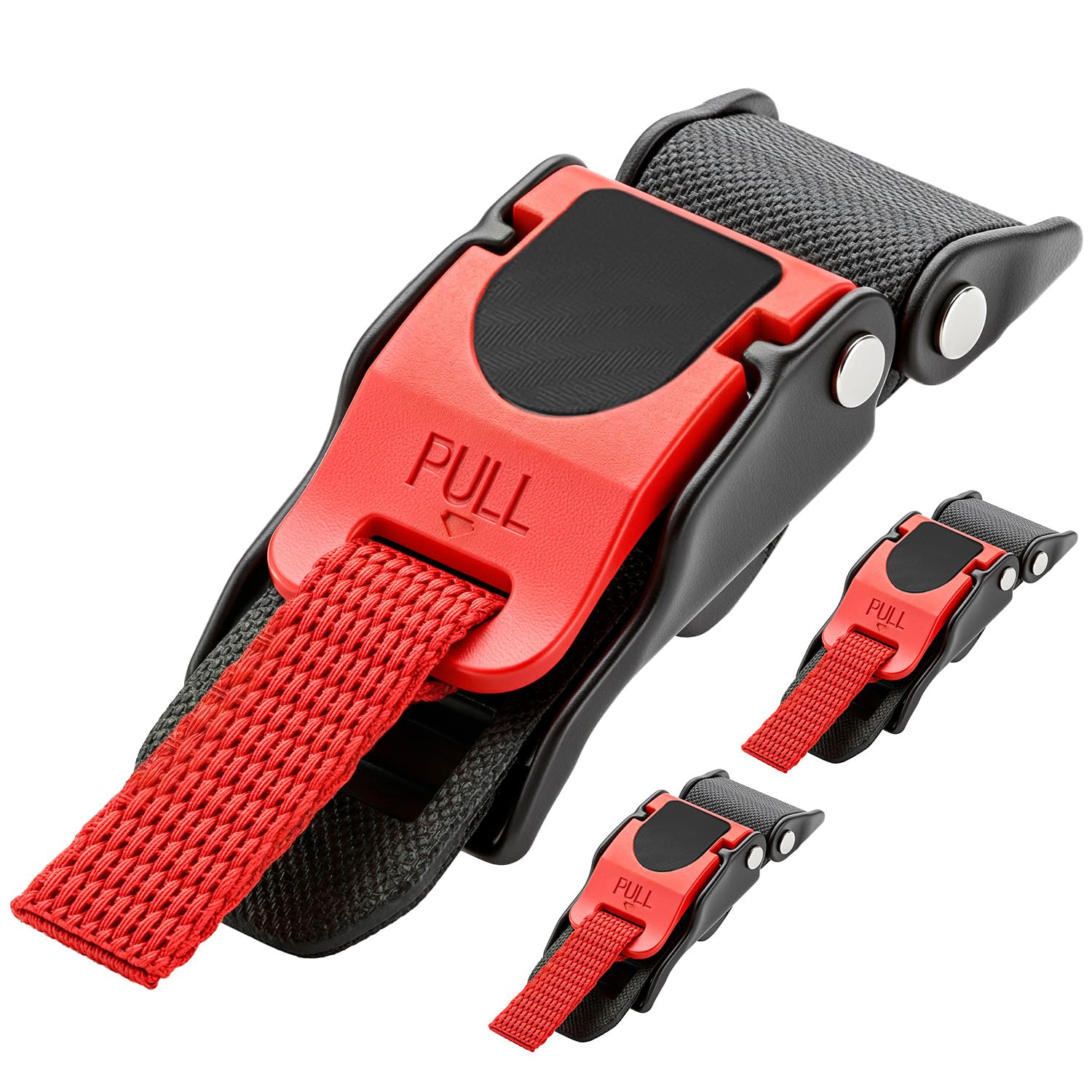 QWORK® 3 Stück Universal Fahrradhelm Verschluss Schnellverschluss Helmschnalle mit Riemen, Fahrradhelm Ersatzteile Sport & Freizeit
