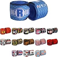 Vista 12 de Ringside Apex 180” Boxing Hand Wraps Pair - Durable, Elastic Training Wraps with Hook & Loop Closure, Multi-Color Options, Perfect for MMA, Muay