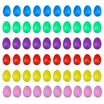 Foraineam 60个彩色塑料摇蛋乐器 教学派对用品