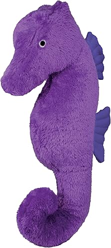 EcoBuddiez - Caballito de mar de Deluxebase. Animales de peluche medianos de 13.4 in hechos de botellas de plástico reciclado. Regalo ecológico para