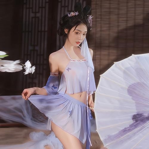 Miniatura 7 de Disfraz chino sexy de cheongsam oriental tradicional elegante traje de dinastía Tang Hanfu