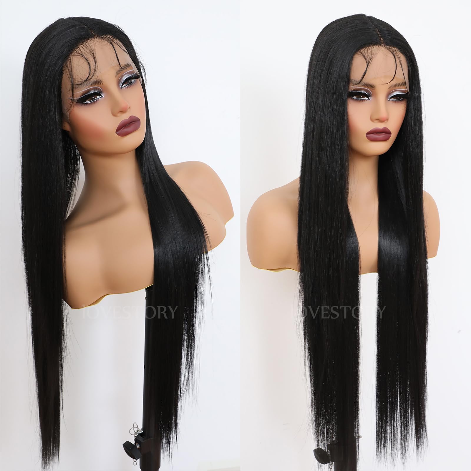 Amazon.com : Lovestory 30 Inch Long Straight Synthetic Lace 