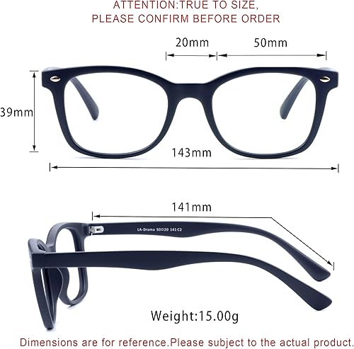 Miniatura 7 de LifeArt Lentes de bloqueo de luz azul, antifatiga ocular, para computadora, para videojuegos, televisión, para mujeres y hombres, antirreflejos