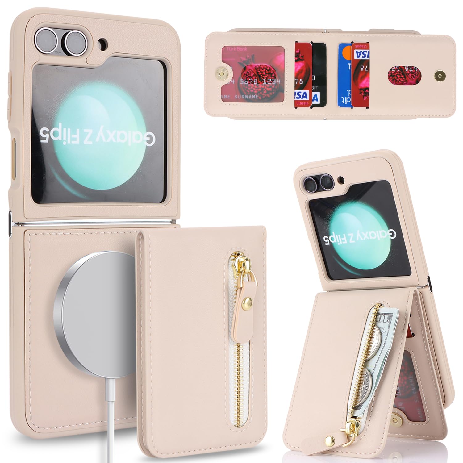 Amazon.com: DEYHU for Samsung Galaxy Z Flip 5 case with Card