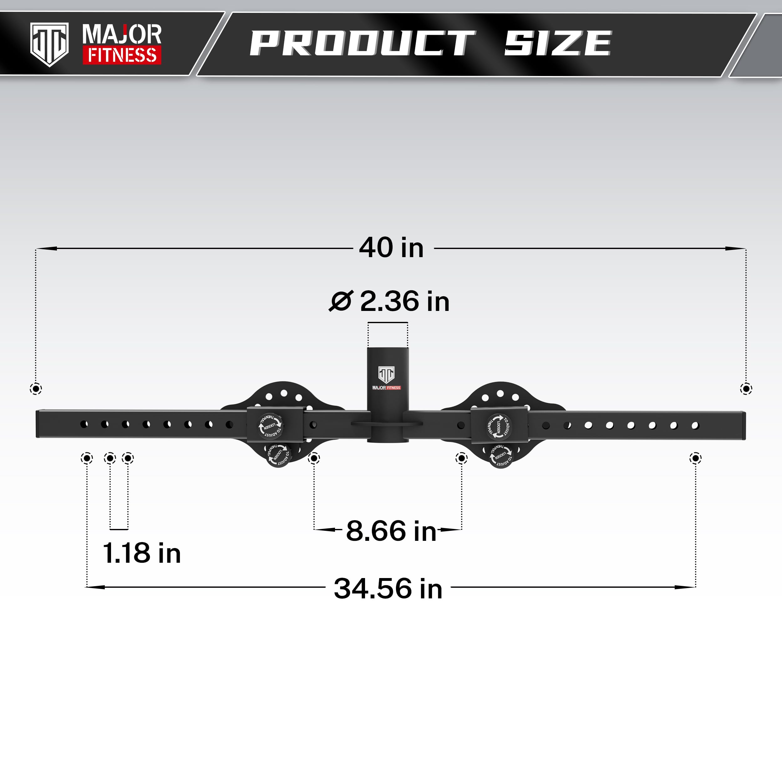 MAJOR FITNESS Power Rack Multifunctional Handle BAR Power Cage Fitness Equipment Accessories for Home Gym