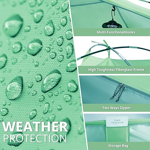 Miniatura 6 de CAMEL CROWN Tienda de campaña de playa UPF 50+ para 2356 personas, parasol ligero y portátil con anclaje de arena, día de playa familiar y aventuras