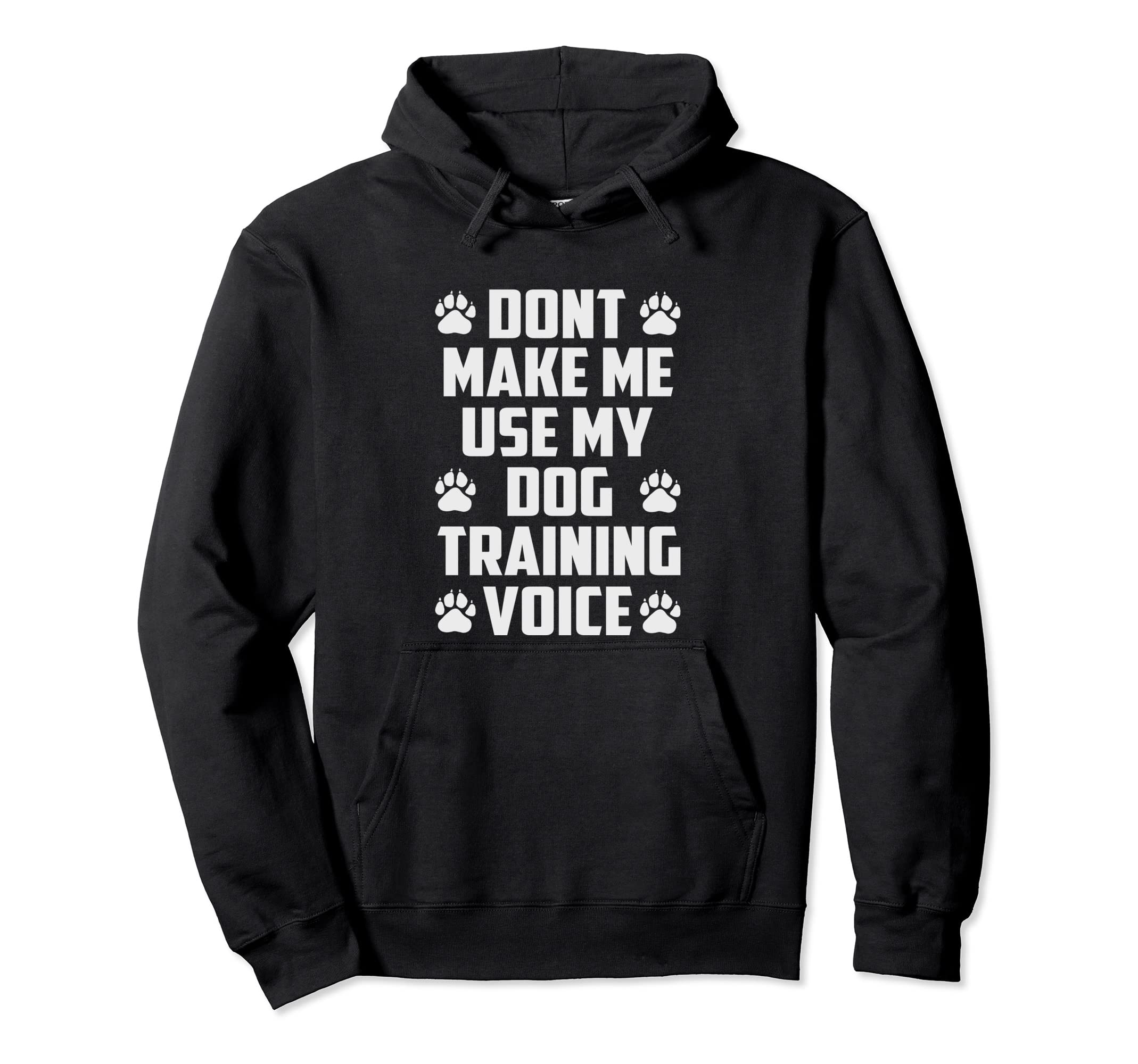 Dog Training Outfit For Dog Trainer Pullover Hoodie, Black, S