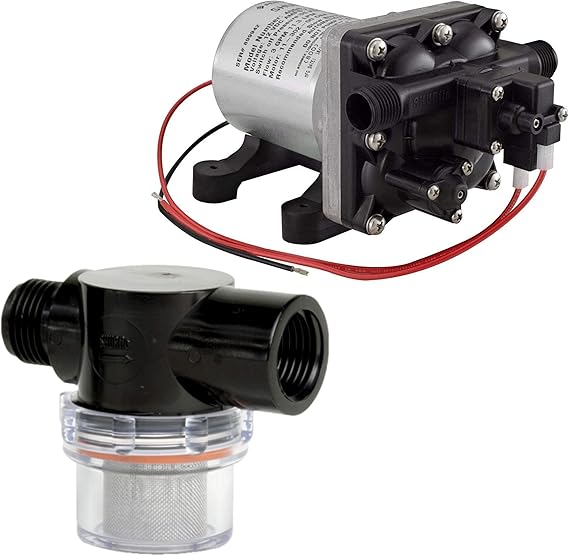 Shurflo 12 Volt RV Water Pump 3.0 GPM 4008101A65 / E65 & 1/2" RV