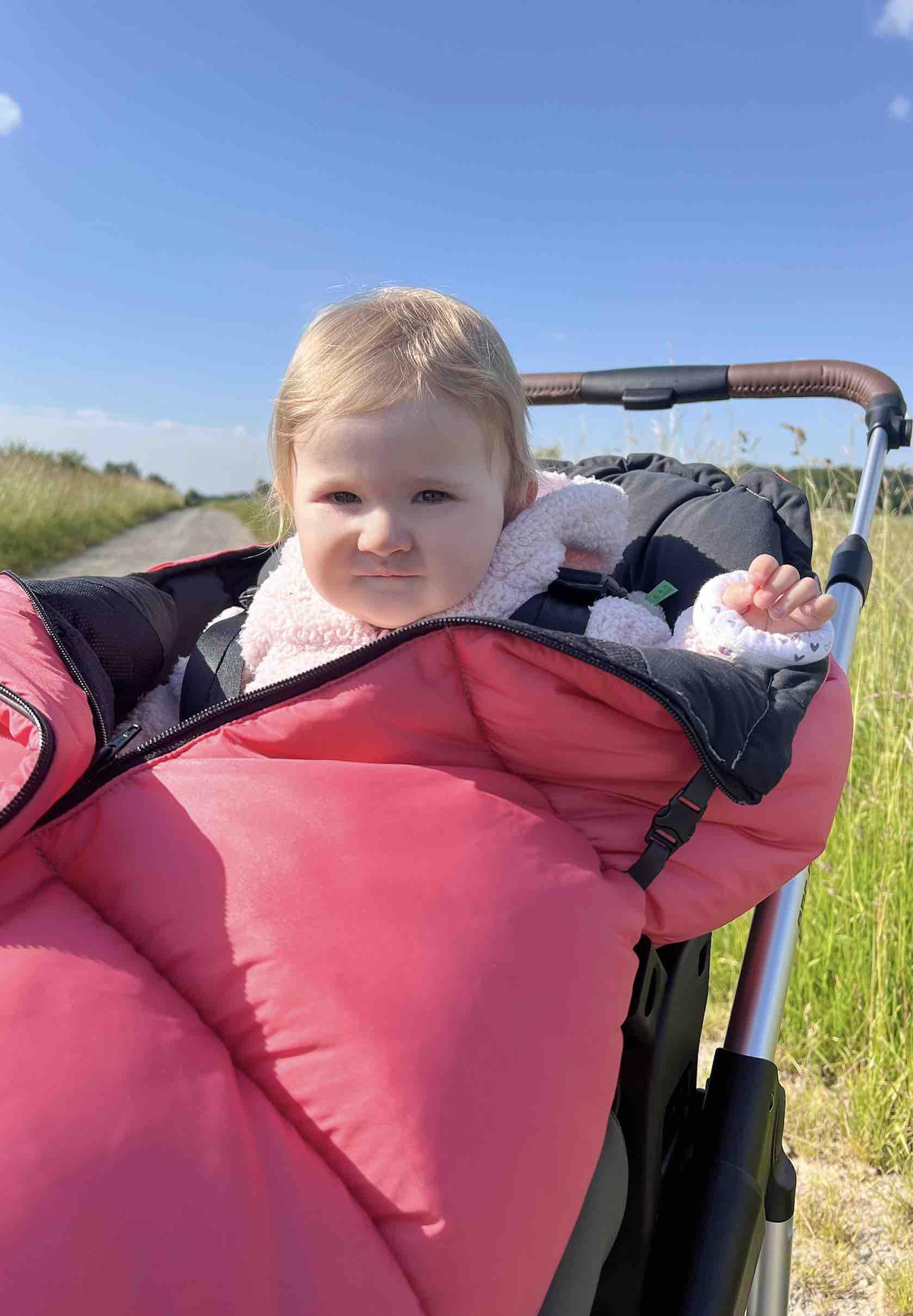 Odenwälder Fußsack Mucki® L‑cs 2.0 – Winter‑Fußsack für Kinderwagen & Buggy, 6‑36 Monate, mit weitenverstellbarem Design, OEKO‑TEX® & BIONIC‑FINISH® ECO anthrazit