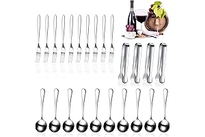 Cunhill 24 Pcs Small Serving Spoons for Dips