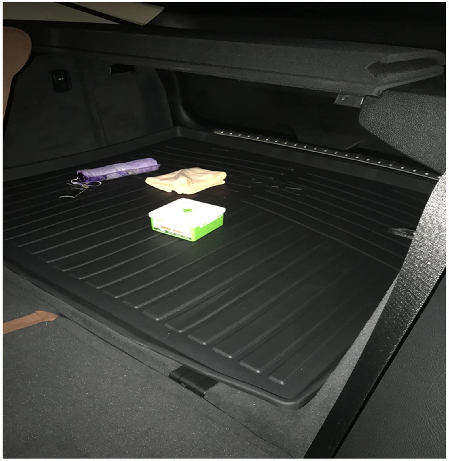 OMAC Set Tappetini Auto In TPE Per BMW X6 F16 (2014-2019) - 3D Impermeabili, Antiscivolo, Facili Da Pulire, Compatibili Con Bagagliaio - 3
