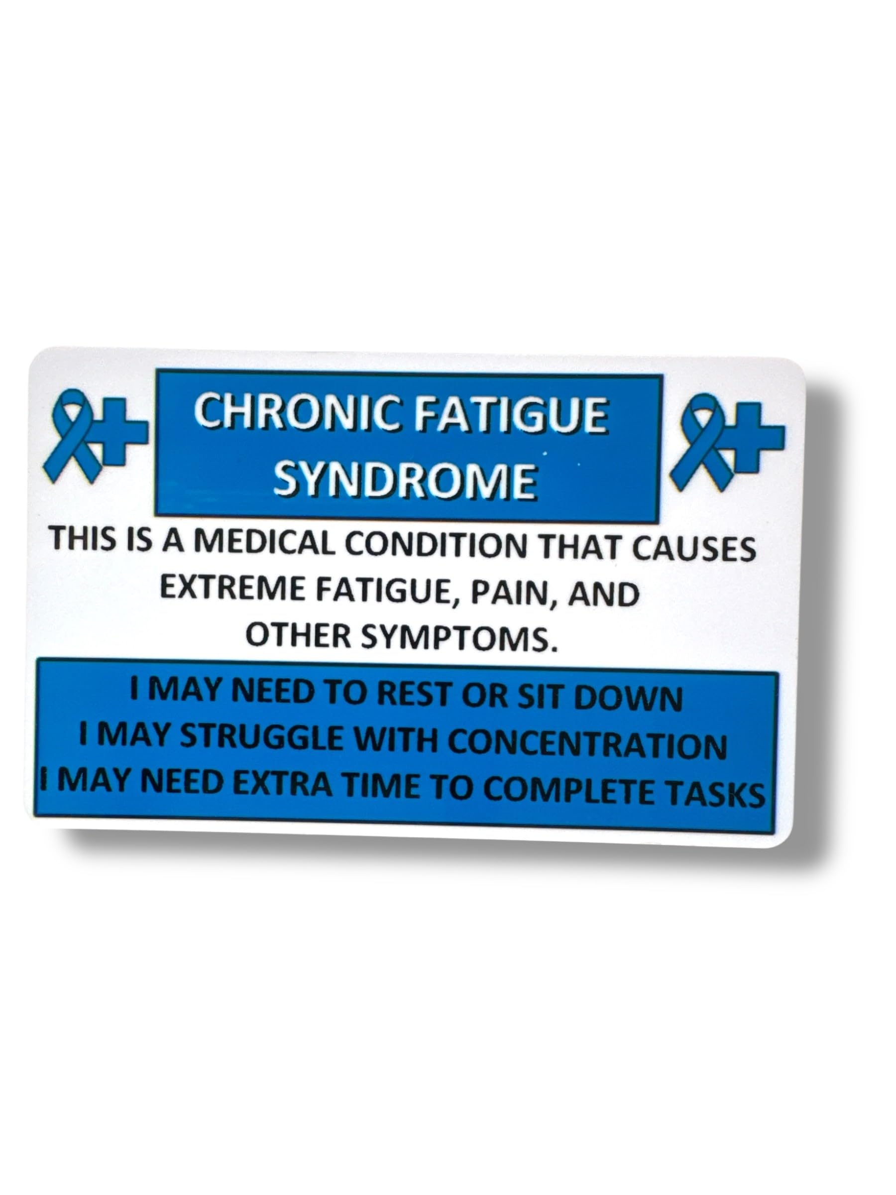 Medical Awareness Information Card (Chronic Fatigue Syndrome) โ image 1