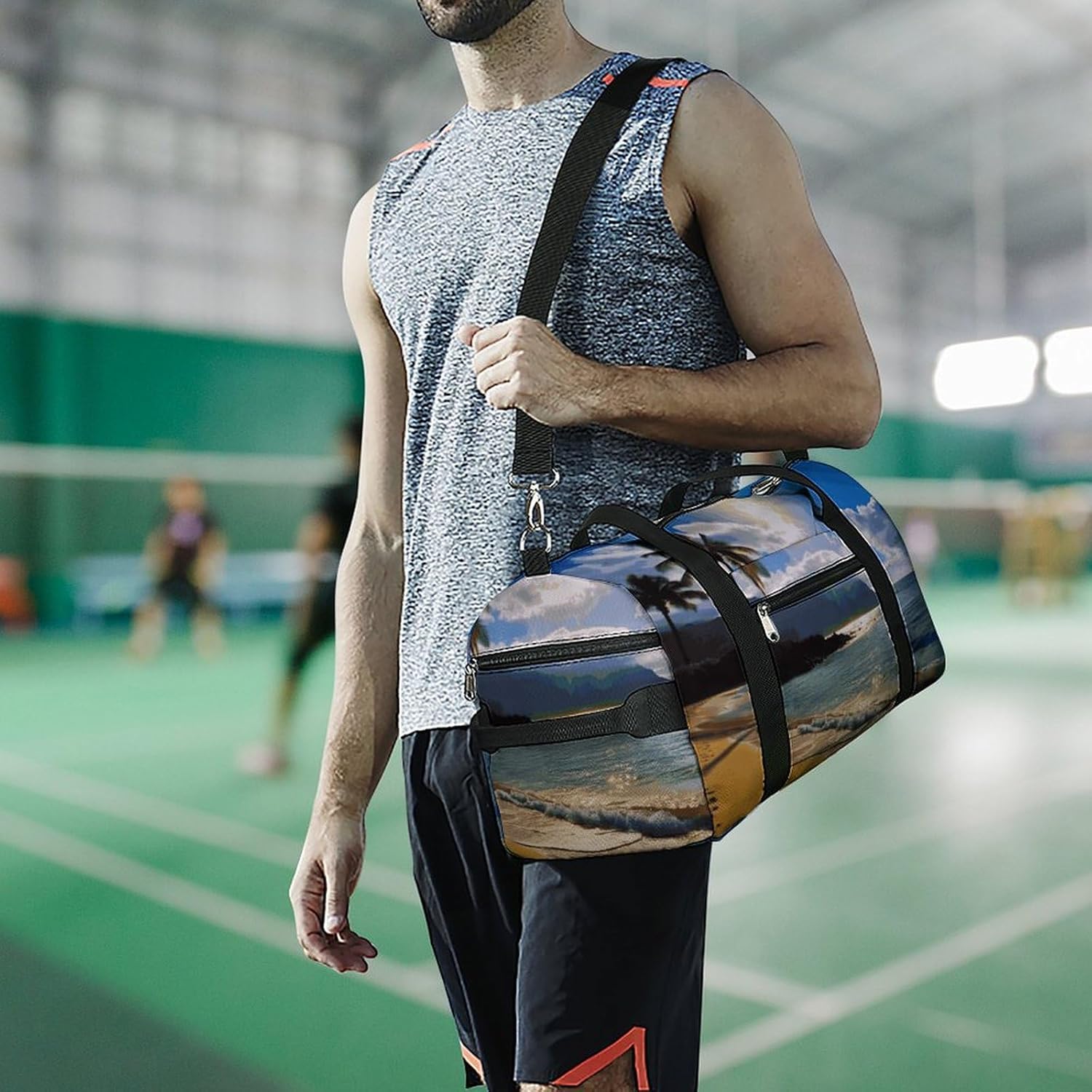 Gym Bag for Men Travel Duffle Bag Hawaii Beach Tote Bag Weekender Duffel Bag Weekender Bag for Sports