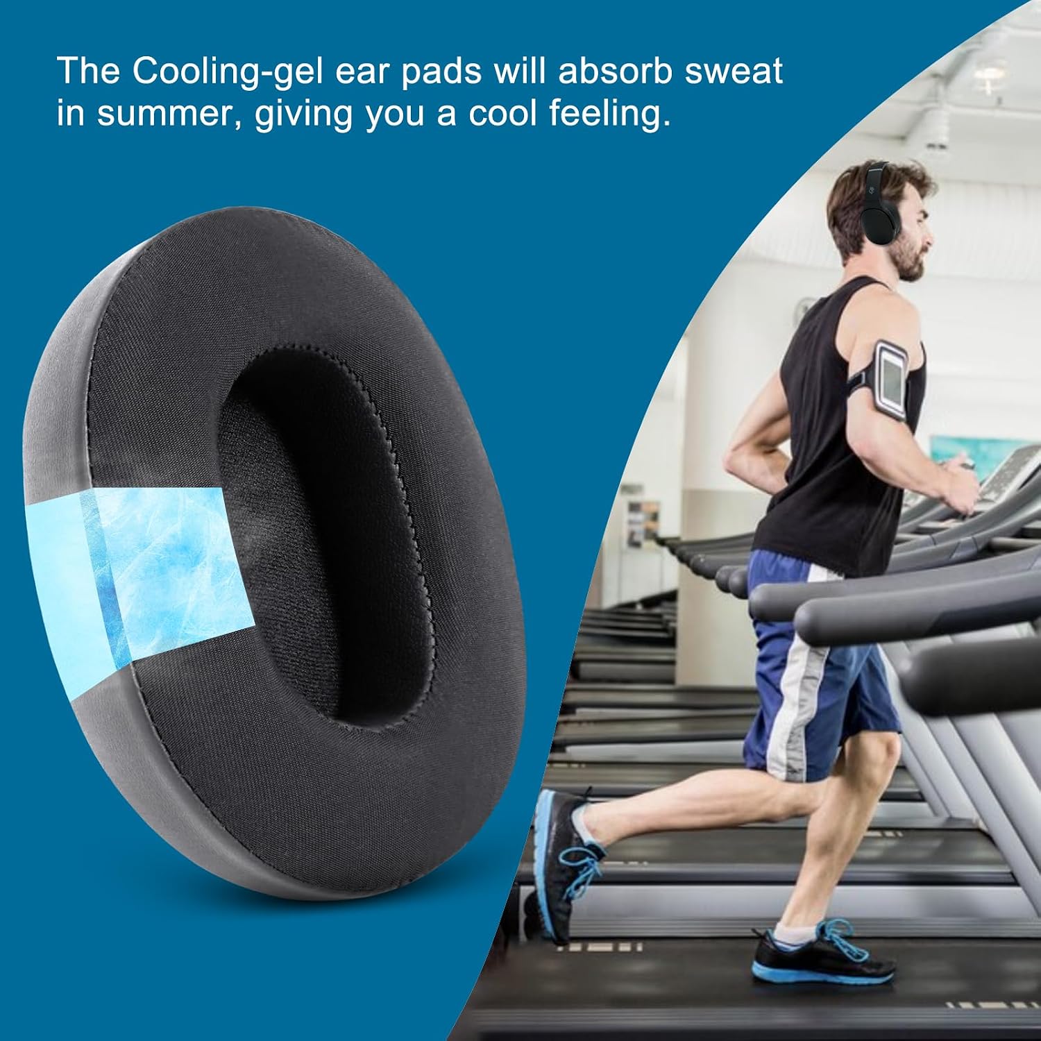 GEVO Ear Pads Replacement for Skullcandy Hesh 3 Hesh EVO Hesh ANC Headphone, Earpads Cushions for Crusher Wireless Crusher Evo Crusher ANC Headset with Protein Leather Memory Foam (Cooling-Gel) image 5