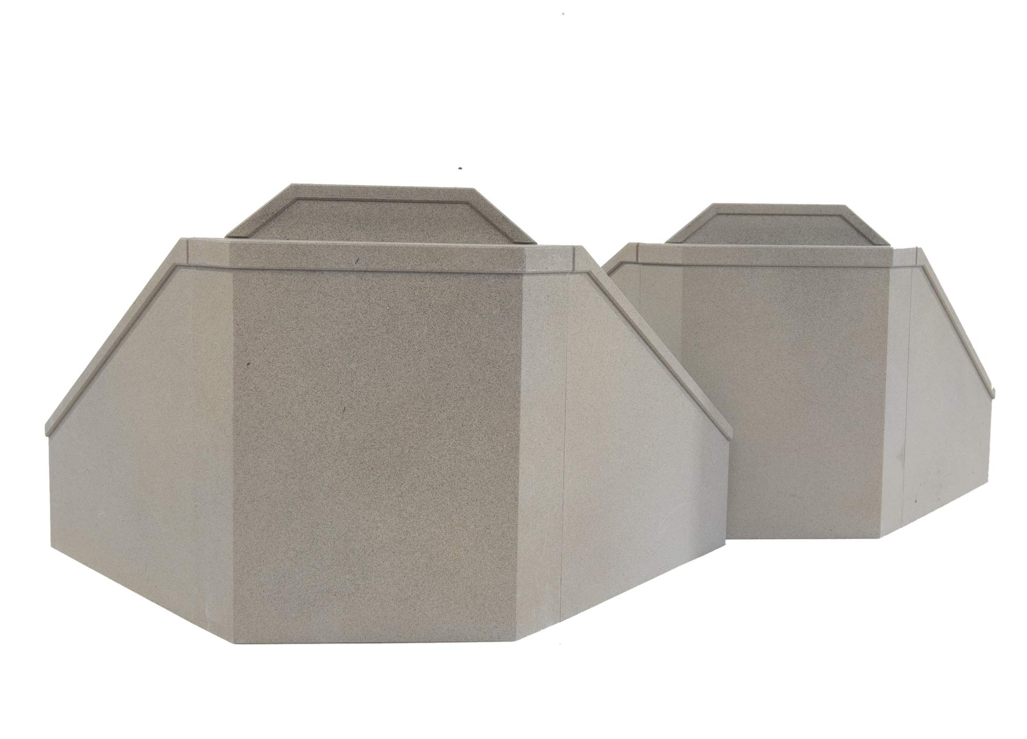 Walthers Cornerstone 933-4553 Double Track Railroad Bridge Concrete Abutments (2) Kit