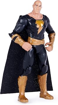DC Comics, Black Adam and Justice Society Set, 4-inch Black Adam Toy Figures and Throne, Hawkman, Dr. Fate, Atom Smasher, Cyclone, Kids Toys for Boys and Girls Ages 3 and Up