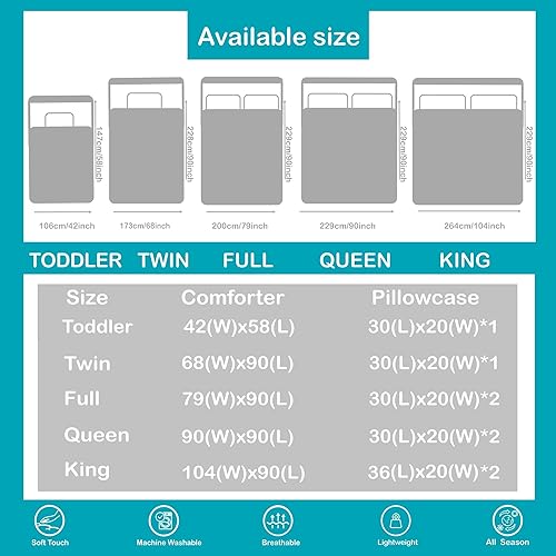 Miniatura 7 de Juego de ropa de cama de hurón tamaño individual para niños, diseño de dibujos animados de hurones para niños, bonito edredón acolchado de animales