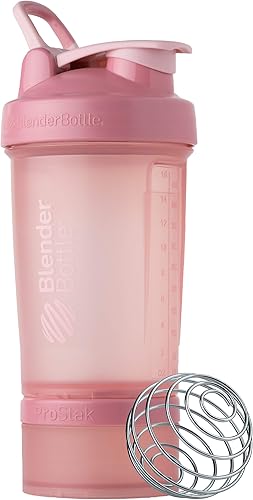Miniatura 5 de BlenderBottle SportMixer - Botella agitadora y sistema ProStak para batidos de proteínas y almacenamiento de suplementos
