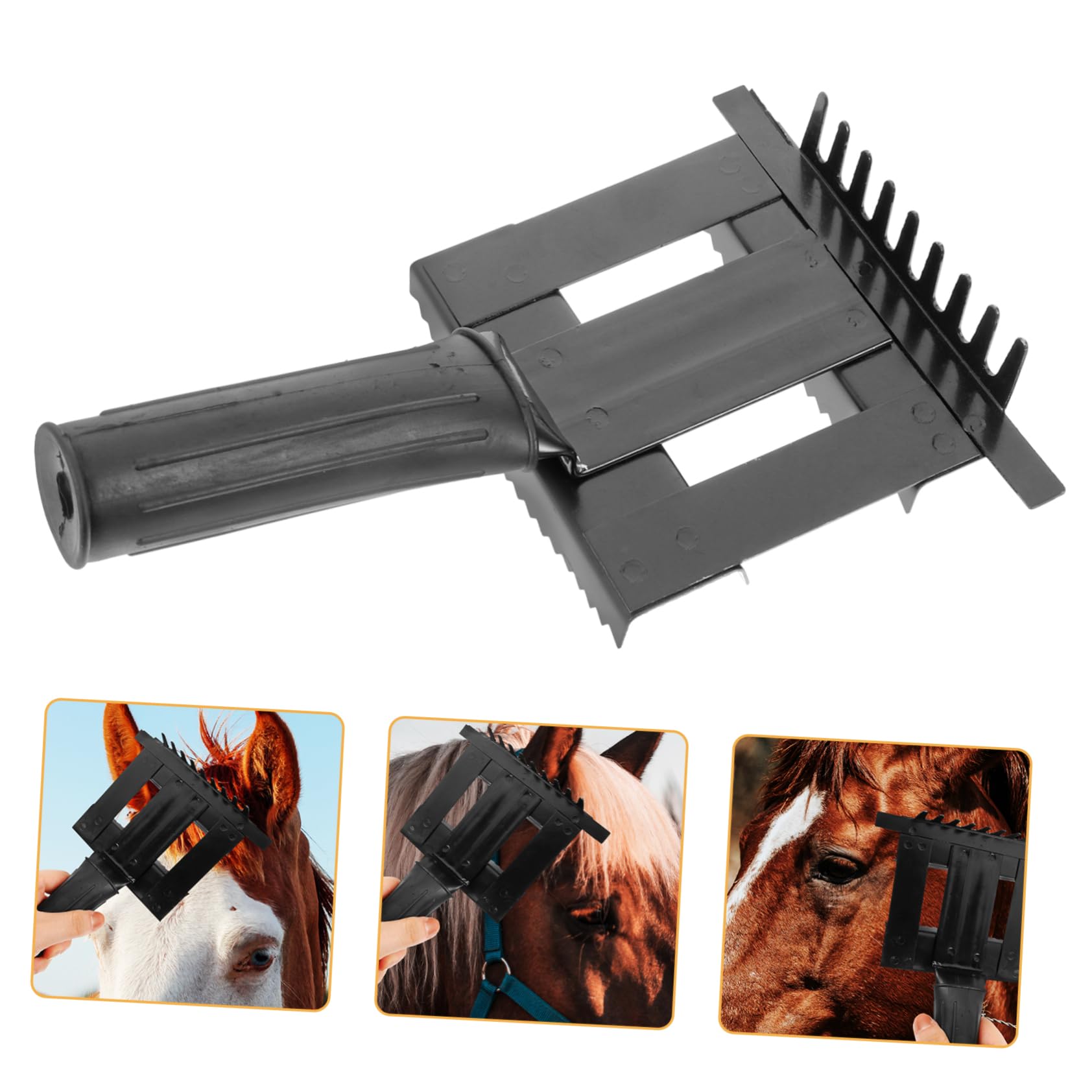 BESPORTBLE 5piezas Peine De Limpieza Para Caballos Cepillo De Grooming Ergonómico Mango Antideslizante Herramienta De Cuidado Para Animales Domésticos Para Uso Prolongado y Cómodo