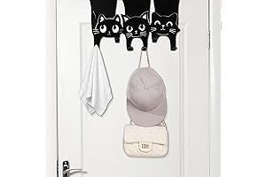 Maitys Black Cat Over the Door Hanger: A Convenient Storage Solution