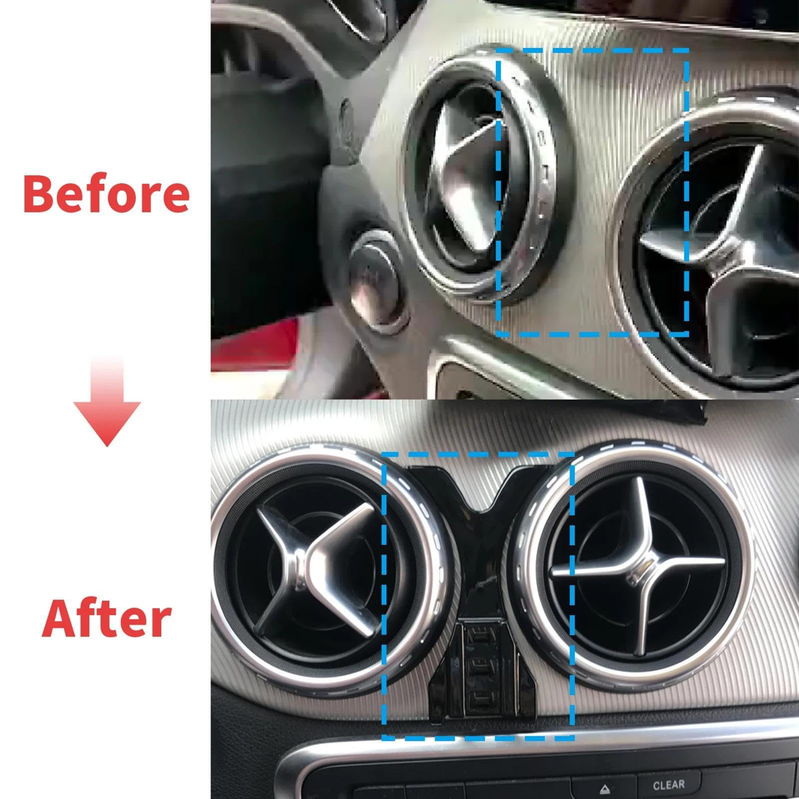Soporte Móvil Coche para Mercedes-Benz Clase A A45 AMG W176 2013-2018, Soporte para teléfono móvil para Coche Soporte para GPS Soporte de navegación