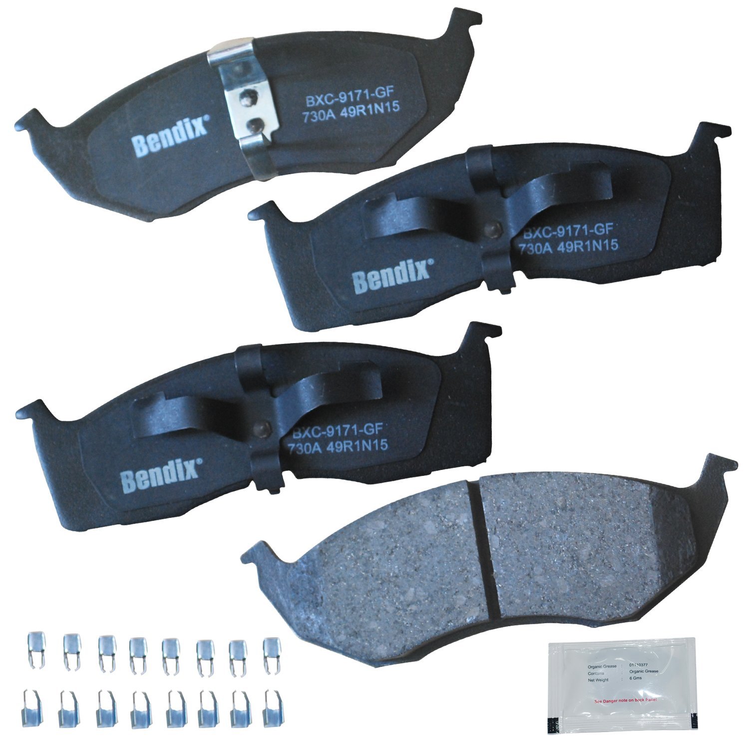 BendixPriority1 CFC730A Ceramic Front Brake Pads for Chrysler Neon 2002-2000, Dodge Neon 2005-2000, SX 2.0 2005-2003, Plymouth Neon 2001-2000