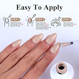 Imtiti Nude Gel Nail Polish, 1 Pcs 0.5 Fl Oz Nude Brown Gel Polish Soak Off LED U V Nail Gel Polish Neutral Skin Tones Gel Nail Polish DIY Nail Art Starter Manicure Salon Gel Nail Kit for Women Girls