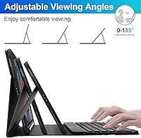 Vista 5 de SOPPY Funda con teclado Bluetooth para iPad de 11ª generación (A16) de 11 pulgadas 2025, 10ª generación de 10.9 pulgadas 2022, funda protectora