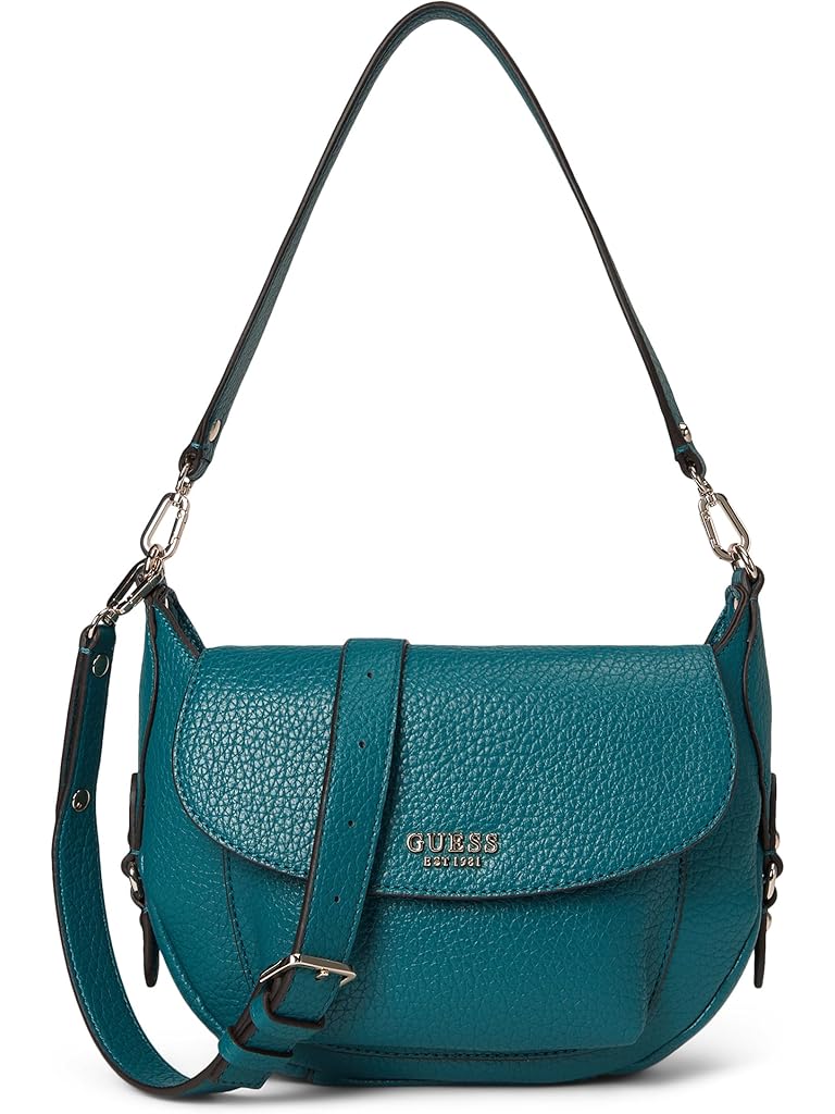 Blue GUESS Marsha Flap Shoulder Bag