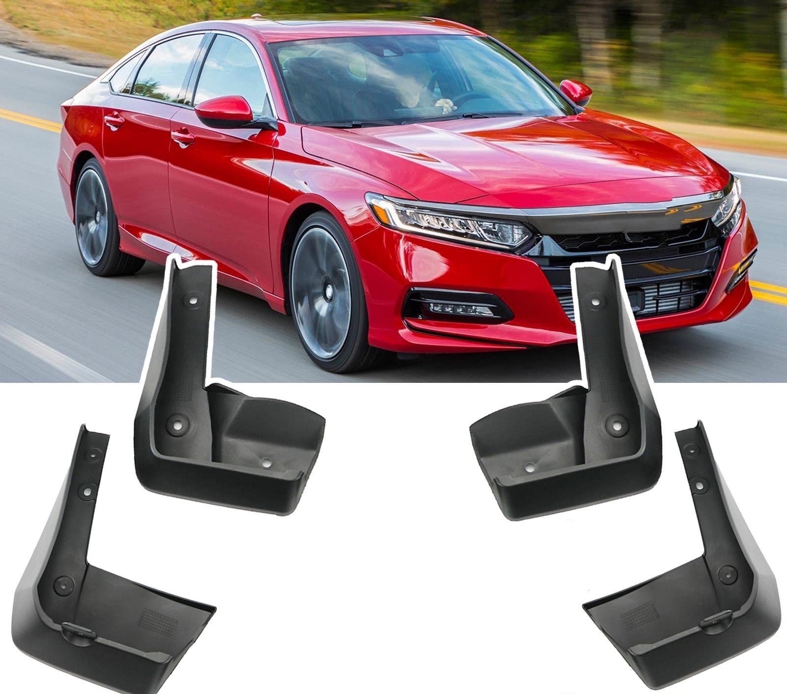 Garde-boue de voiture Lot De 4 Garde-boue Pour Avant Et Pour Arrière Moulés Pour Accord 2018 2021, Doublure De Garde-boue, Pneus Et Jantes De Voiture 2019 2020