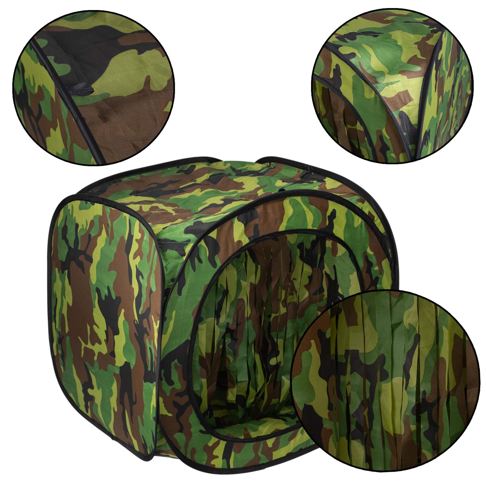 WINGS Foldable Airsoft Target Tent Trap Slingshot BB Trap Net Auto Pop