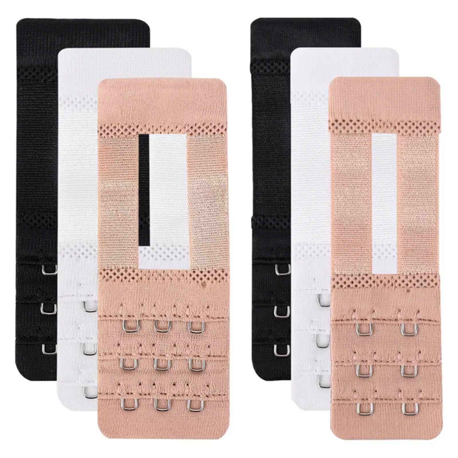 Extensor de Sujetador, 3 Piezas, Extensores Correa Nailon, extensión Hebilla Filas Ganchos for Mujer, Ajuste cómodo