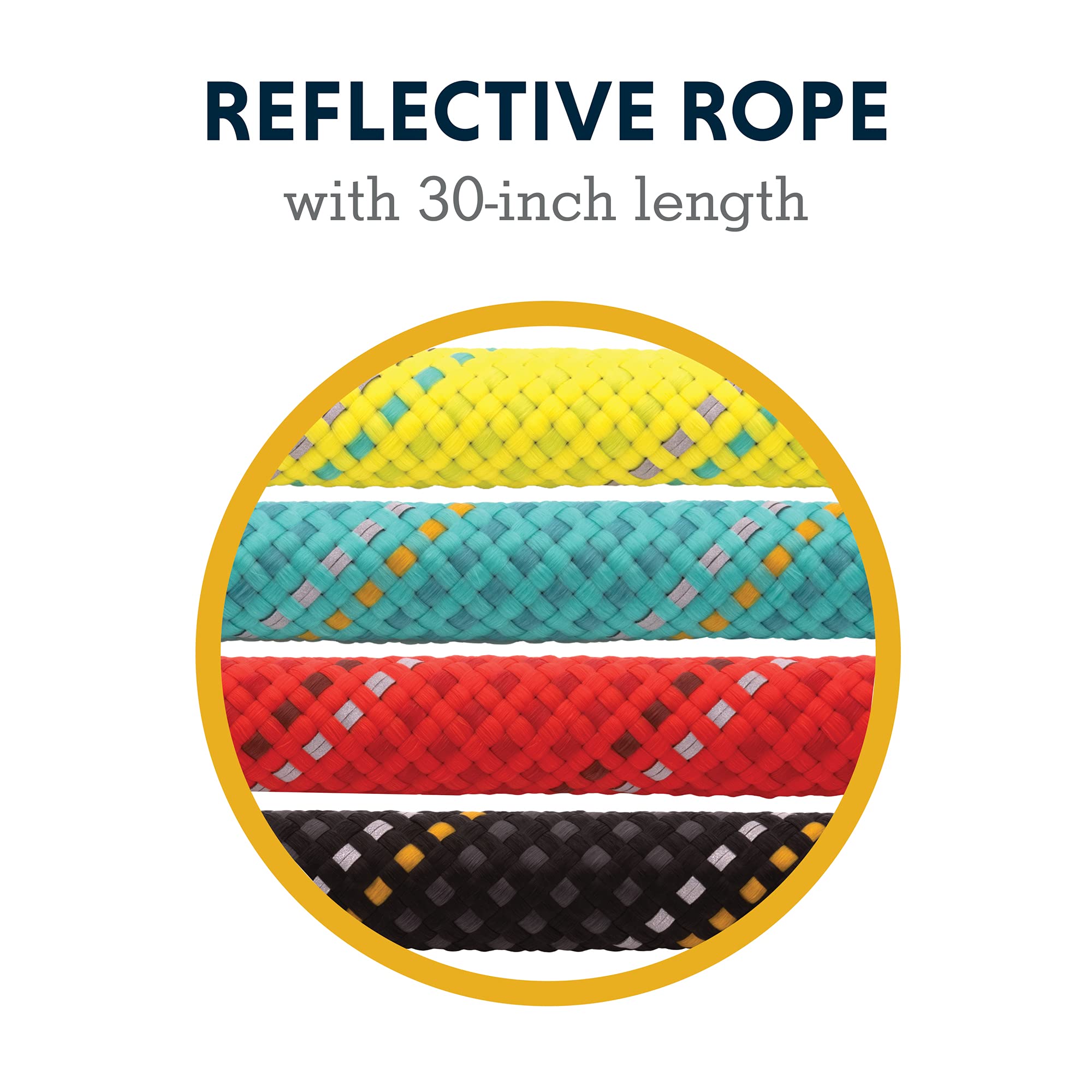 RUFFWEAR Correa Corta para Perros Knot-a-Long con Mosquetón de Seguridad, 0.76m Largo, Rojo Zumaque
