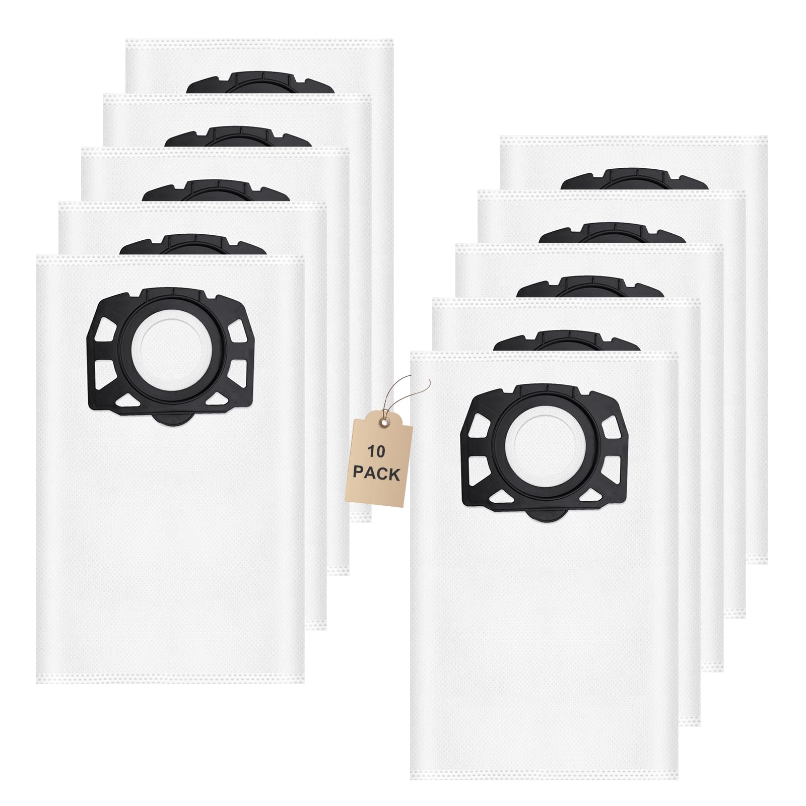 12 Sacchetti Per Aspirapolvere Kärcher 2.863-006.0 – Filtro In Vello 5 Strati Per WD4, WD5, WD6, MV4, MV5, MV6 E Modelli KWD, KNT - 4