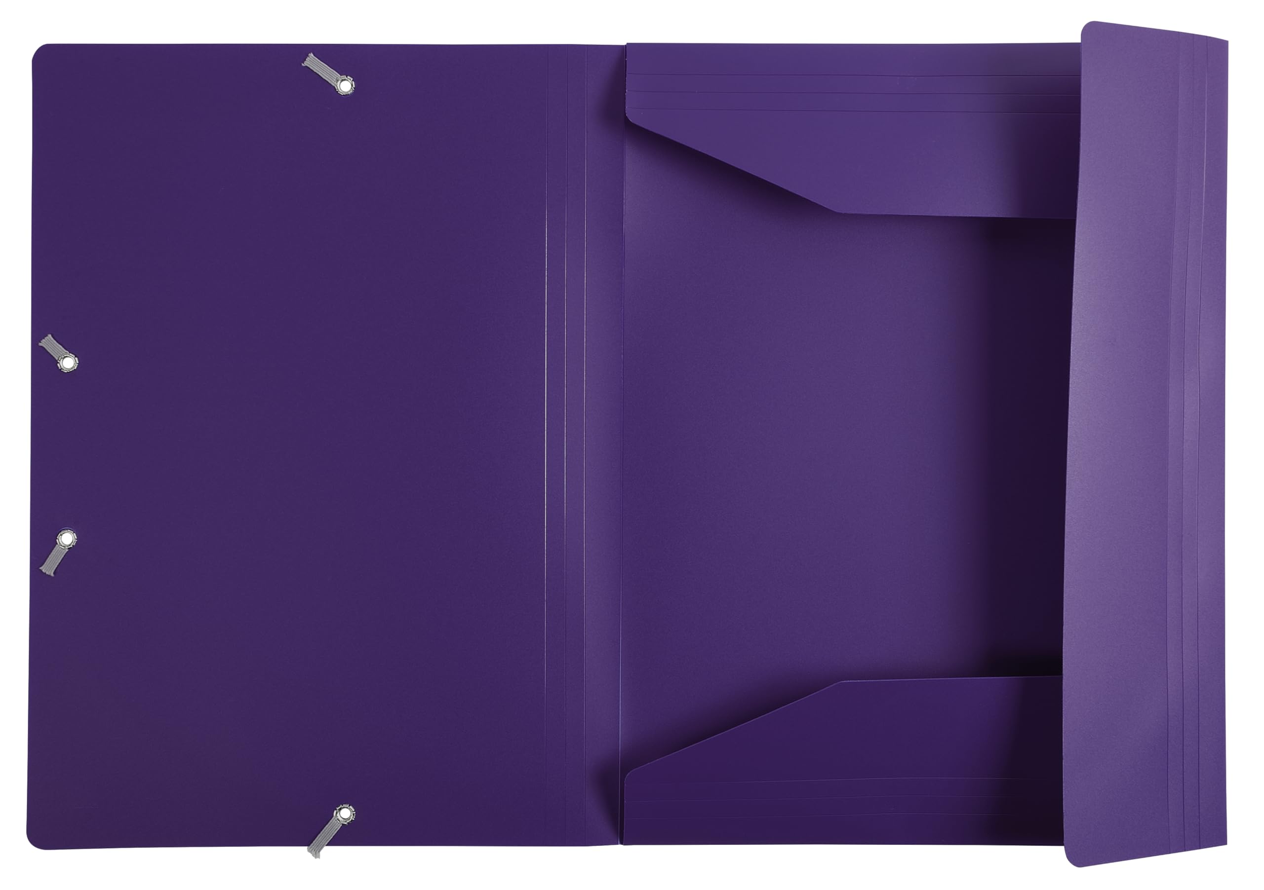 Exacompta 30 carpetas con gomas económica 3 solapas violeta