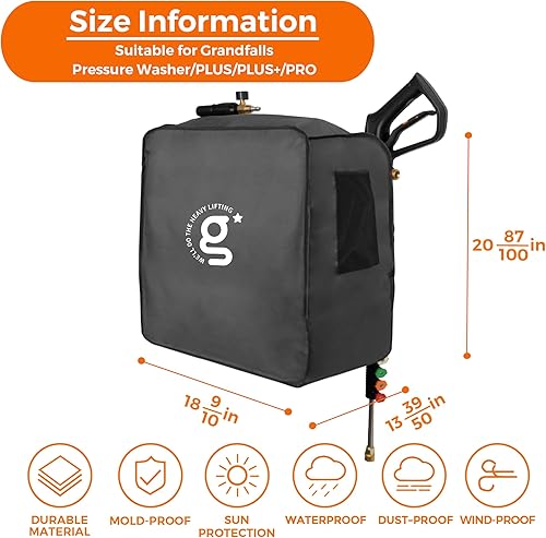 Miniatura 2 de Giraffe Tools Grandfalls - Funda para hidrolavadora para modelo PlusPlus+ Pro, resistente a los rayos UV, impermeable y antidecoloración para Power