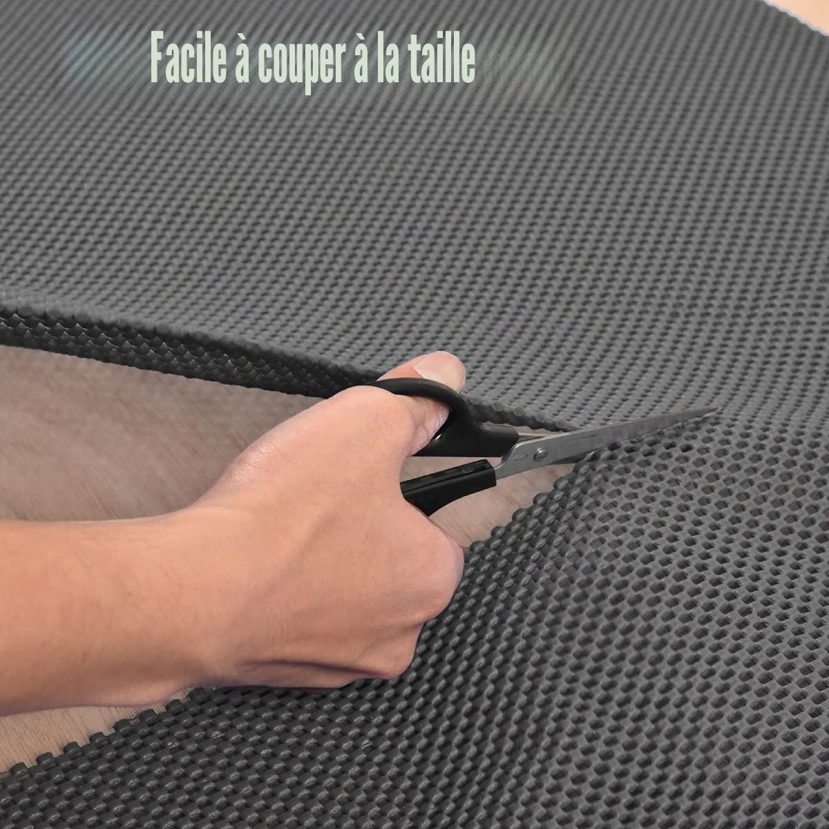 POWERTEC Tapis antidérapant 61 x 121,9 cm, tapis d'outils pour atelier, armoire, établi, revêtement antidérapant pour tiroir, étagère de tiroir, patin de ponçage pour défonceuse de travail du bois