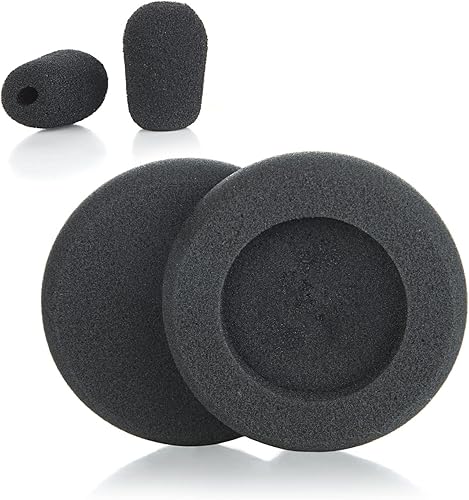 Almohadillas de espuma de repuesto para auriculares con micrófono de oído compatibles con VXI BlueParrott B250-XT B250-XTS Accesorios para