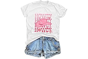 Howdy Western Cowgirl Country Music Rodeo Boots Concert Top