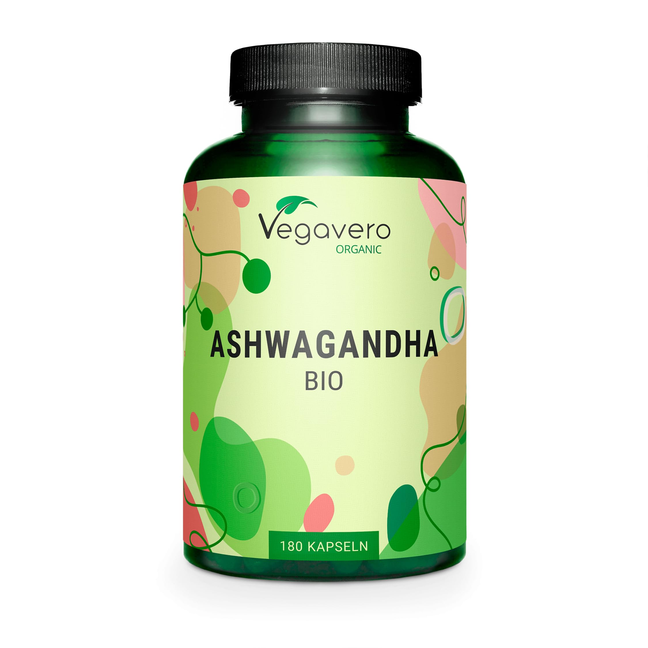 Ashwagandha BIO | Extra Fort : 2010 mg par Portion | 180 Gélules Vegan | Qualité Premium : Sans Additifs & Standardisé en Withanolides | Vegavero®