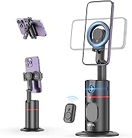 Vista 1 de Soporte de teléfono de seguimiento automático de cara, trípode magnético de seguimiento de cara con rotación de 360 grados con soporte y control