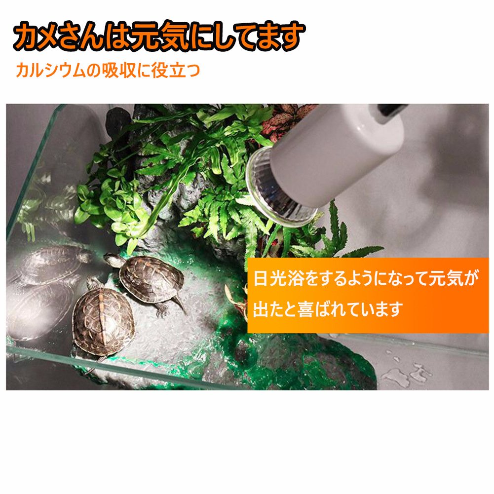 Amazon | 爬虫類 ライト 保温電球 照明 クリップスタンド カメ