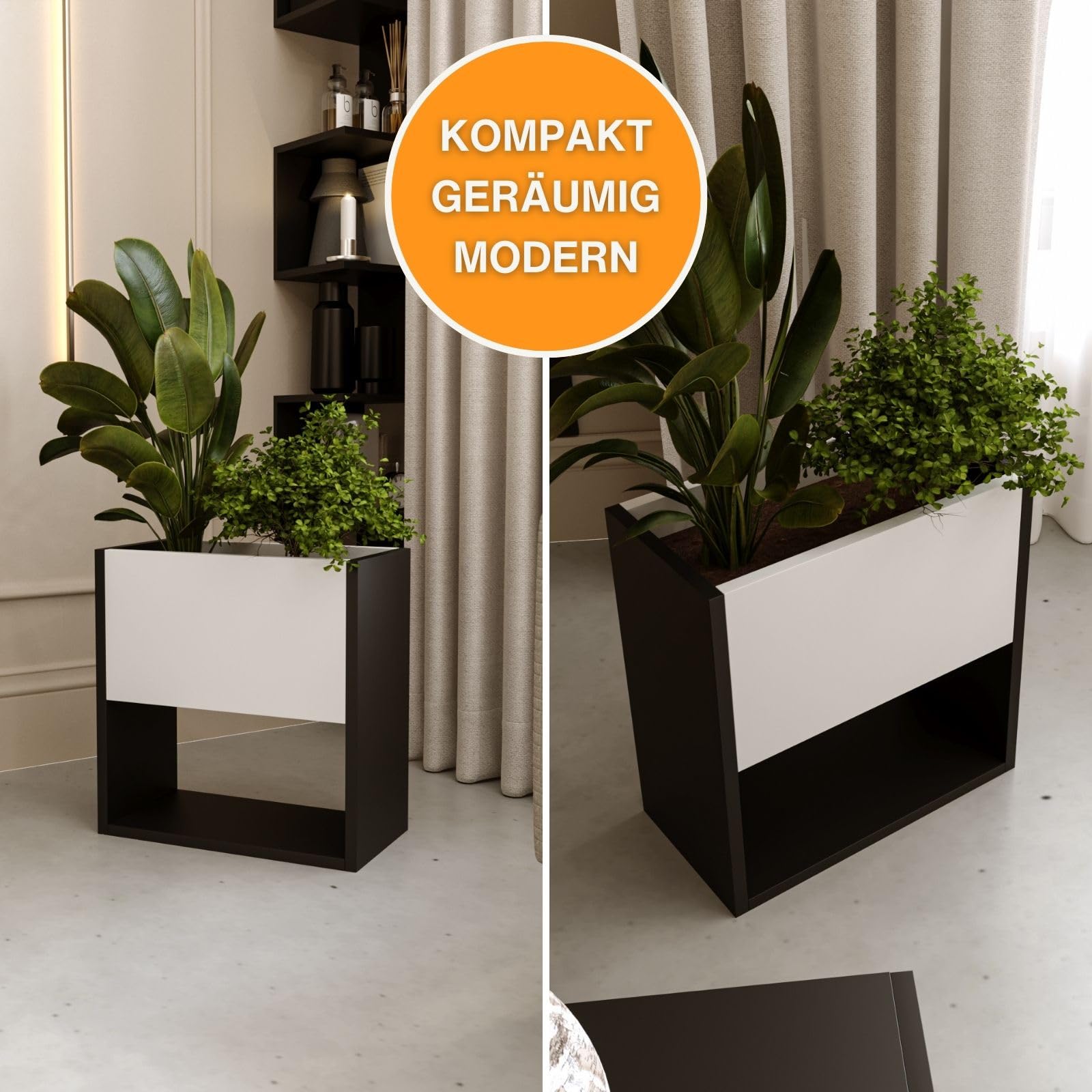 CraftPAK Blumenständer Retro - 50x44x22,6cm Aus Holzwerkstoff