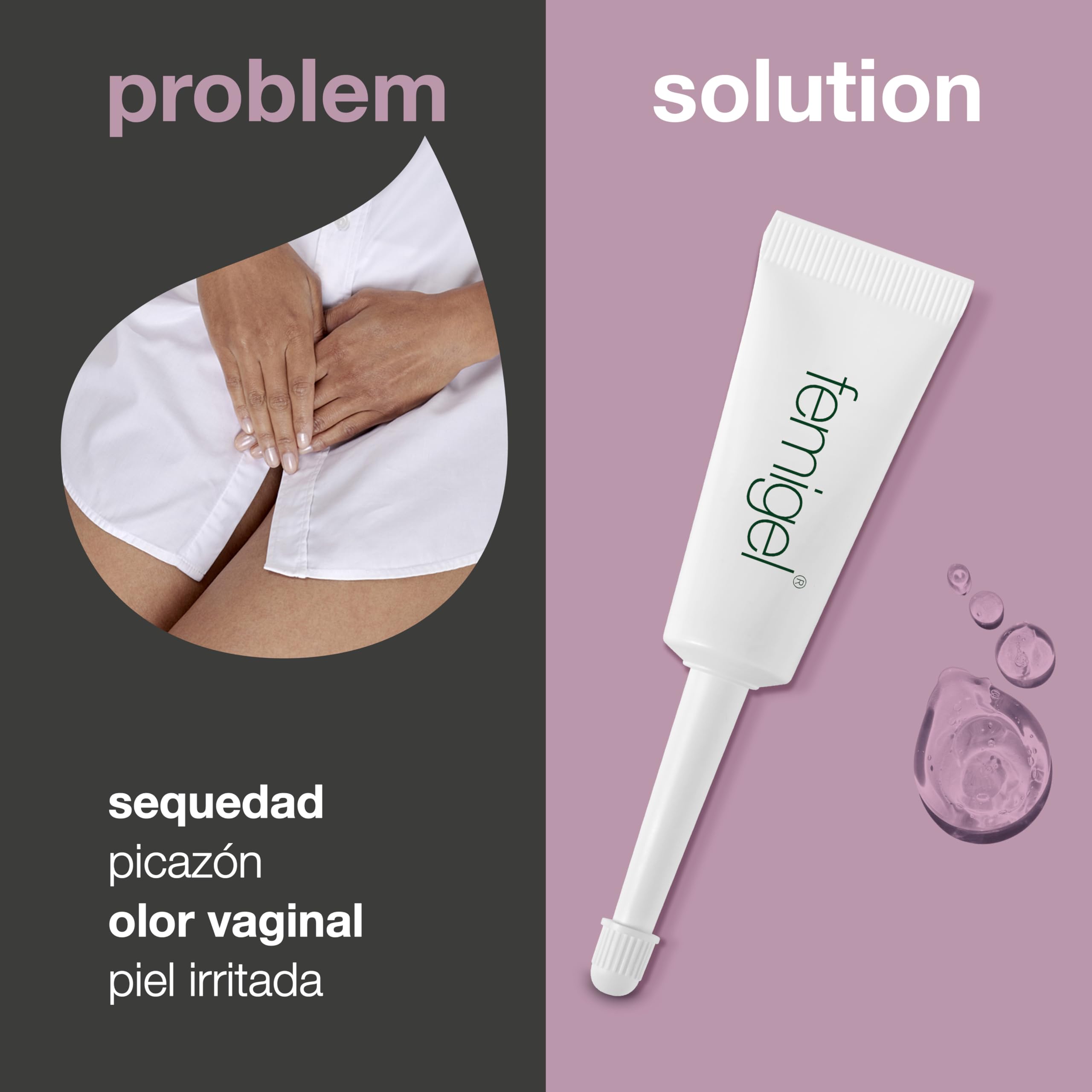 Australian Bodycare Femigel 15x7ml | Gel sin hormonas para sequedad vaginal | Crema íntima de Tea Tree Oil natural | Clínicamente probado para picazón, irritación u olor indeseado de partes íntimas