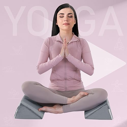 Miniatura 5 de BALAPET 2 almohadas de cuña pequeñas para dormir, almohada de espuma de alta calidad para dormir de lado, almohada de cuña triangular para elevación