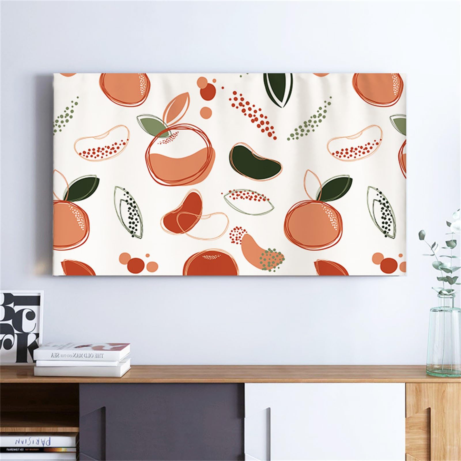 Protection d'écran TV – Housse élastique anti-poussière pour écran TV/PC de 22 à 75 pouces (Tangerine, 49")