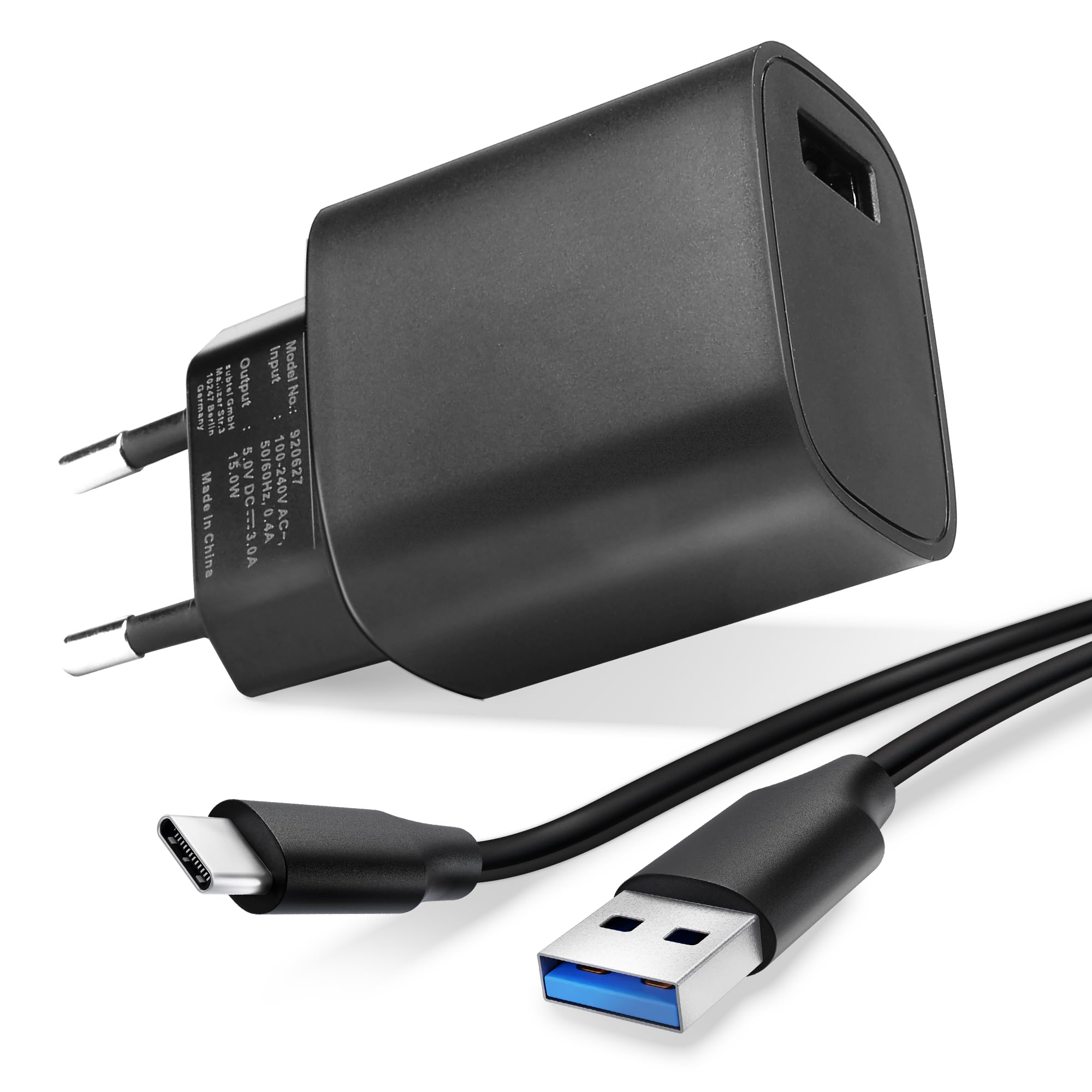 subtel USB C Type C Ladegerät USB Kabel - 2A / 2000mA Ersatz Ladekabel kompatibel mit JBL Charge 4, Flip 5, Pulse 4, Tuner 2, Tuner XL, GO 3, Link Portable Lautsprecher Musikbox - Speaker Charger
